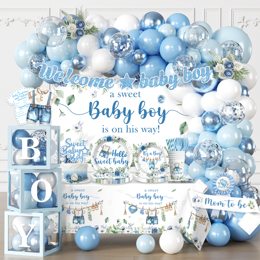 Cocomigo Baby Boy Baby Shower Decorations For 20 Guest