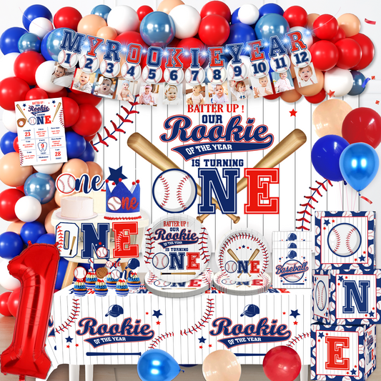 Cocomigo Rookie Year Themed Decor for 20 Guests