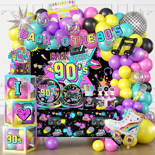 Cocomigo 90s Party Decorations For 25 Guests