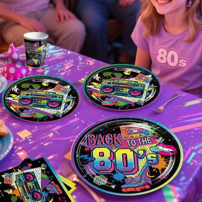 Cocomigo 80s Party Decorations For 25 Guests