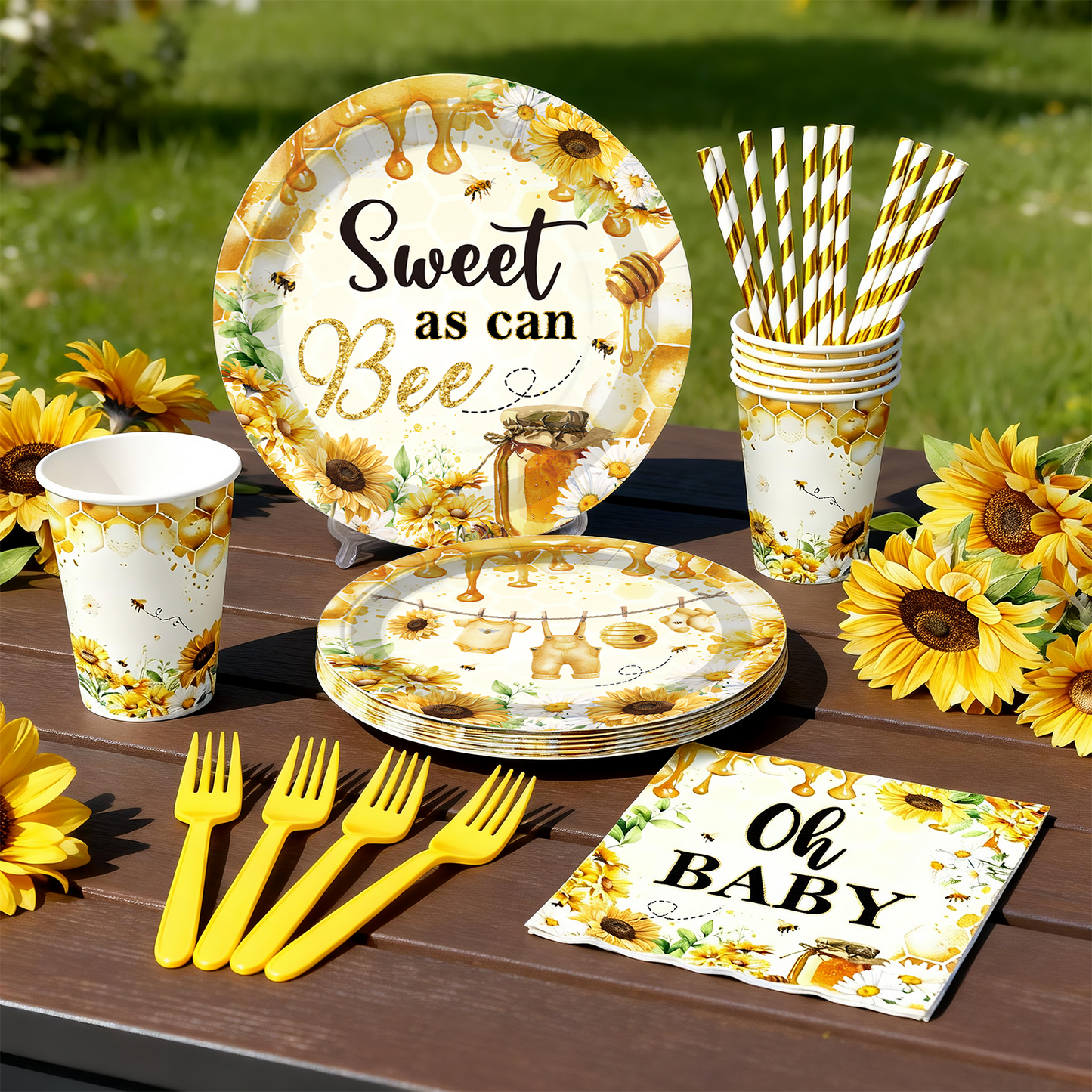 Cocomigo Bee Baby Shower Decorations For 25 Guests