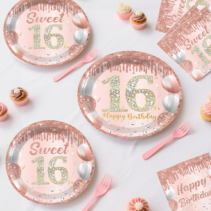 Cocomigo Sweet 16 Party Decorations For 25 Guests