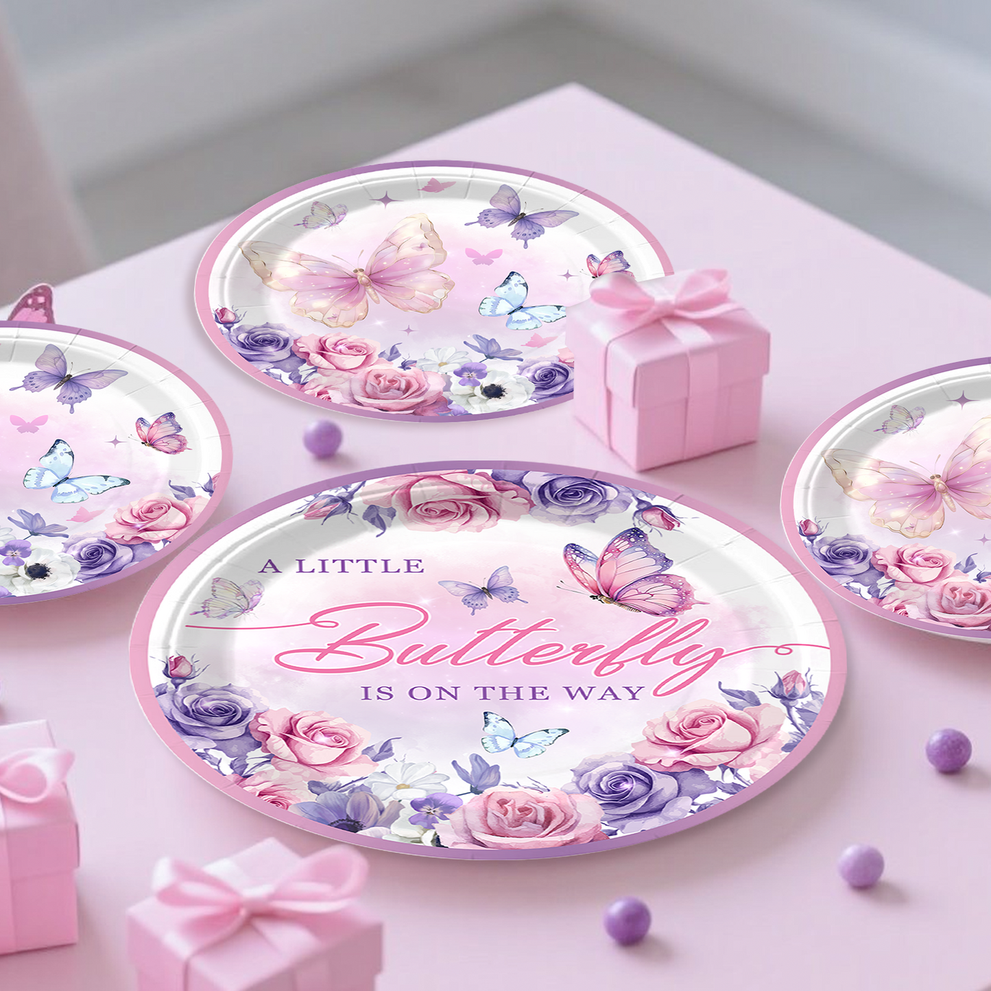 Cocomigo Butterfly Baby Shower Decorations For 25 Guests