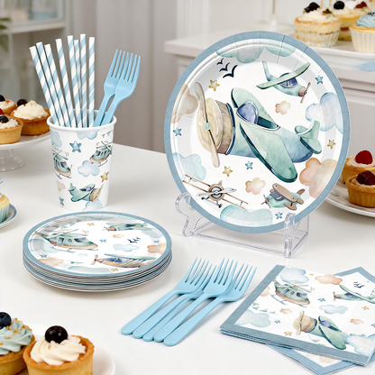 Cocomigo Airplane Baby Shower Decorations For 25 Guests