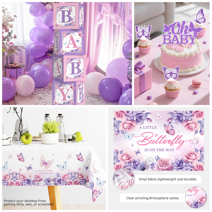 Cocomigo Butterfly Baby Shower Decorations For 25 Guests