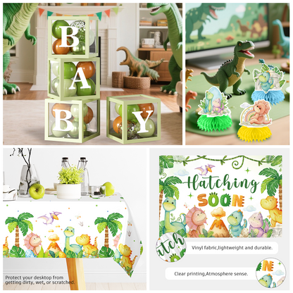 Cocomigo Dinosaur Baby Shower Decorations For 25 Guest