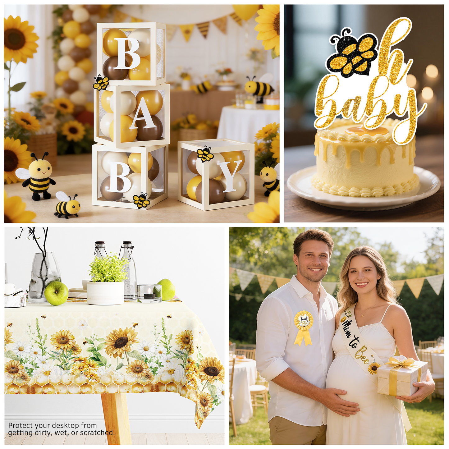 Cocomigo Bee Baby Shower Decorations For 25 Guests