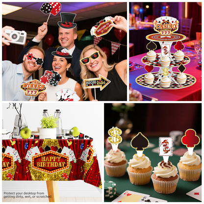Cocomigo Vegas Themed Party Decorations For 25 Guests