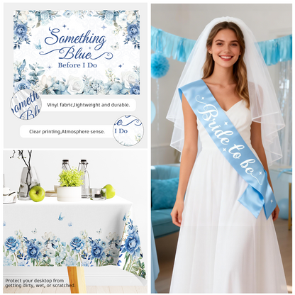 Cocomigo Something Blue Before I Do Bridal Shower Decorations For 25 Guests