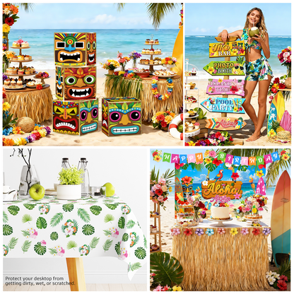 Cocomigo Hawaiian Party Decorations For 25 Guests
