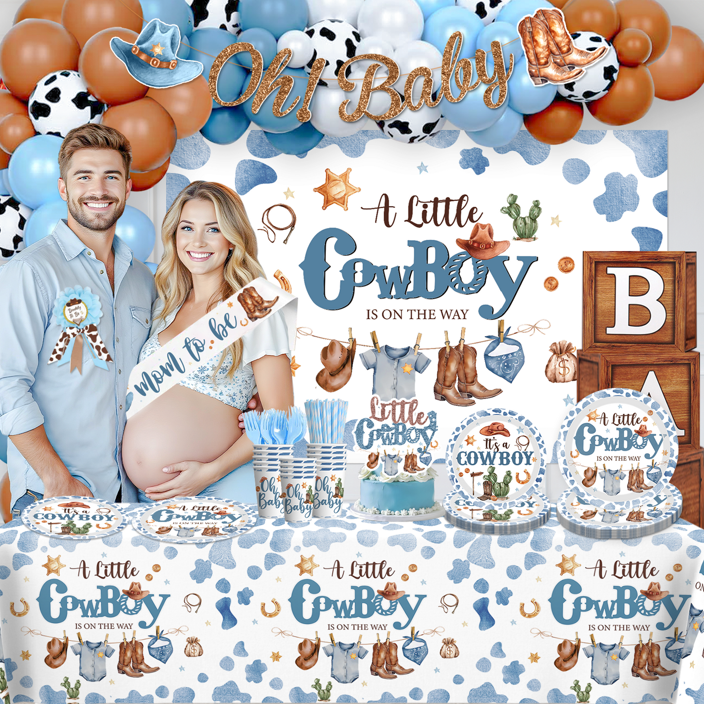 Cocomigo Cowboy Baby Shower For 20 Guests