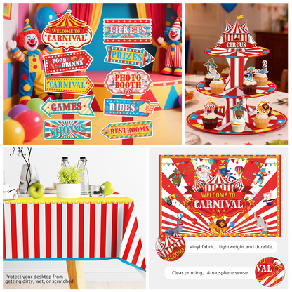 Cocomigo Circus Theme Party Decorations For 25 Guests