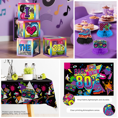 Cocomigo 80s Party Decorations For 25 Guests