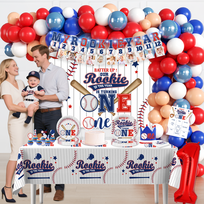 Cocomigo Rookie Year Themed Decor for 20 Guests