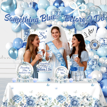 Cocomigo Something Blue Before I Do Bridal Shower Decorations For 25 Guests
