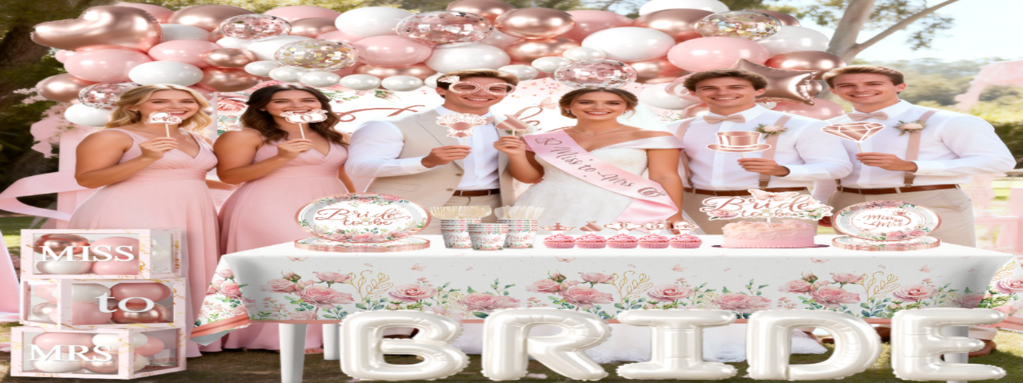 Cocomigo Bride to Be Decorations For 25 Guests