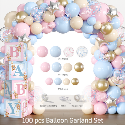 Cocomigo Bear Gender Reveal Decorations For 20 Guests